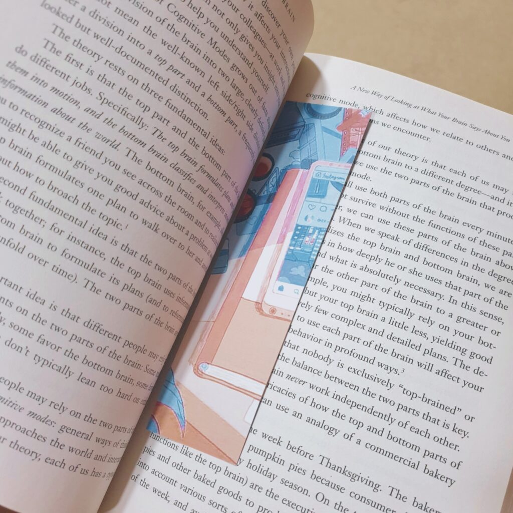 bookmark and novel