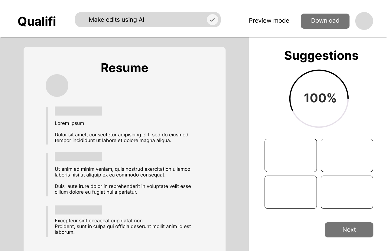 Resume Screening Completed