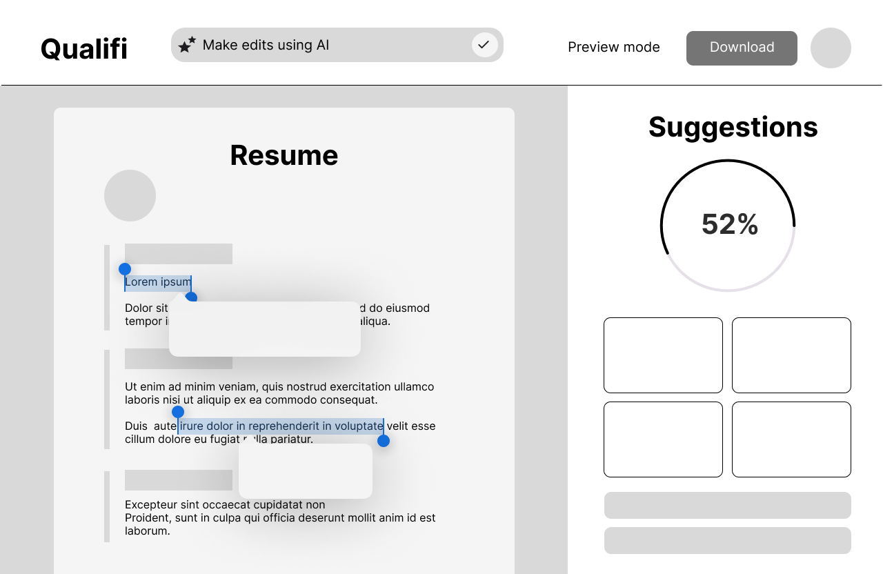 Screen Resume with Qualifi