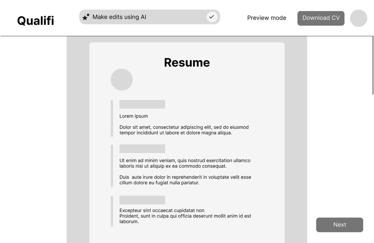 Resume Uploaded