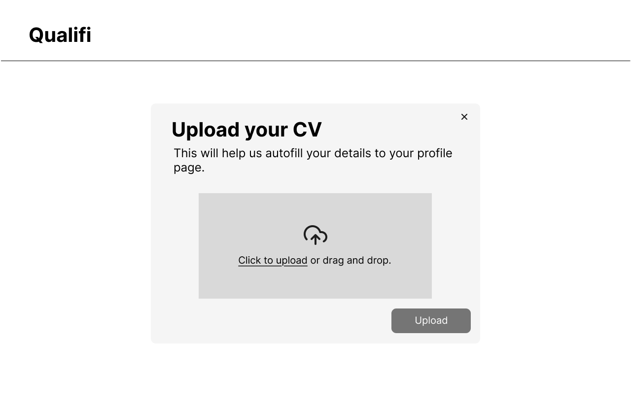 Upload Resume