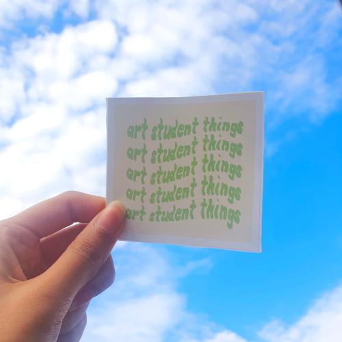 Art Student Things Sticker